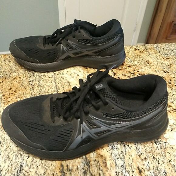 Asics Gel Contend 7 Black Running Shoes 1012A911 Women’s Sz 11 - Picture 3 of 12